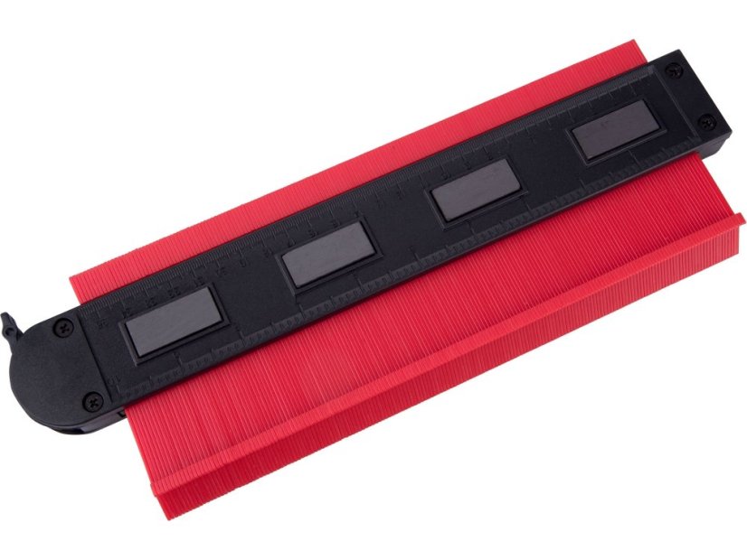 EXTOL PREMIUM 8825120 šablona obrysová uzamykací, 256mm,s magnety