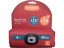 EXTOL LIGHT 43198 čepice s čelovkou 4x45lm, USB nabíjení, červená, univerzální velikost