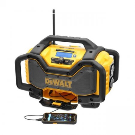 Dewalt DCR027 aku, síťové stavební rádio DAB, Bluetooth bez aku