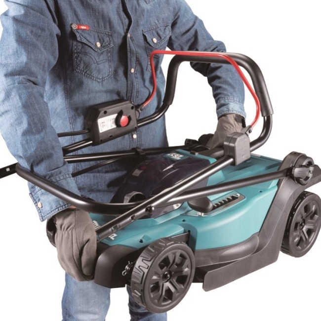 Makita DLX2583T aku set DLM330 aku sekačka a DHW180 aku tlaková myčka Li-ion 18V LXT 1x5Ah