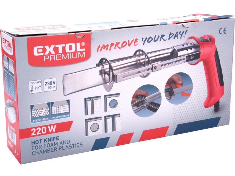 EXTOL PREMIUM 8894570 nůž řezací na polystyrén, odporový, 220 W