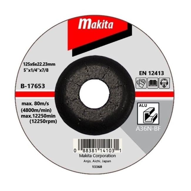 Makita B-17653 brusný kotouč 125x6mm hliník