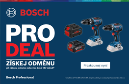 BOSCH PRO DEALS - získej odměnu za nákup
