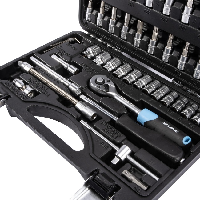 XTLINE XT40046 sada hlavic 1/4" 46 dílů
