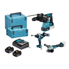 Makita DLX3221TJ Aku sada nářadí DGA506+DHR243+DHP492 Li-ion LXT 18V 2x5Ah