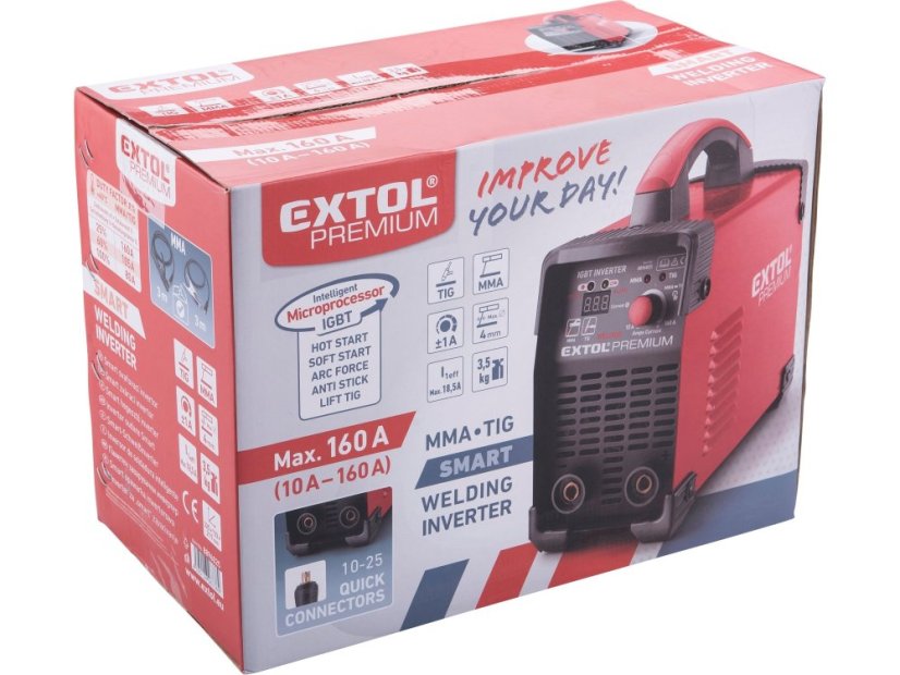 EXTOL PREMIUM 8896025 invertor svařovací 160A