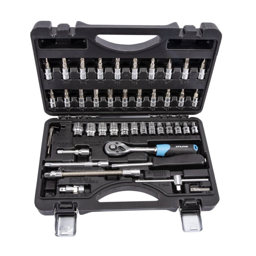 XTLINE XT40046 sada hlavic 1/4" 46 dílů