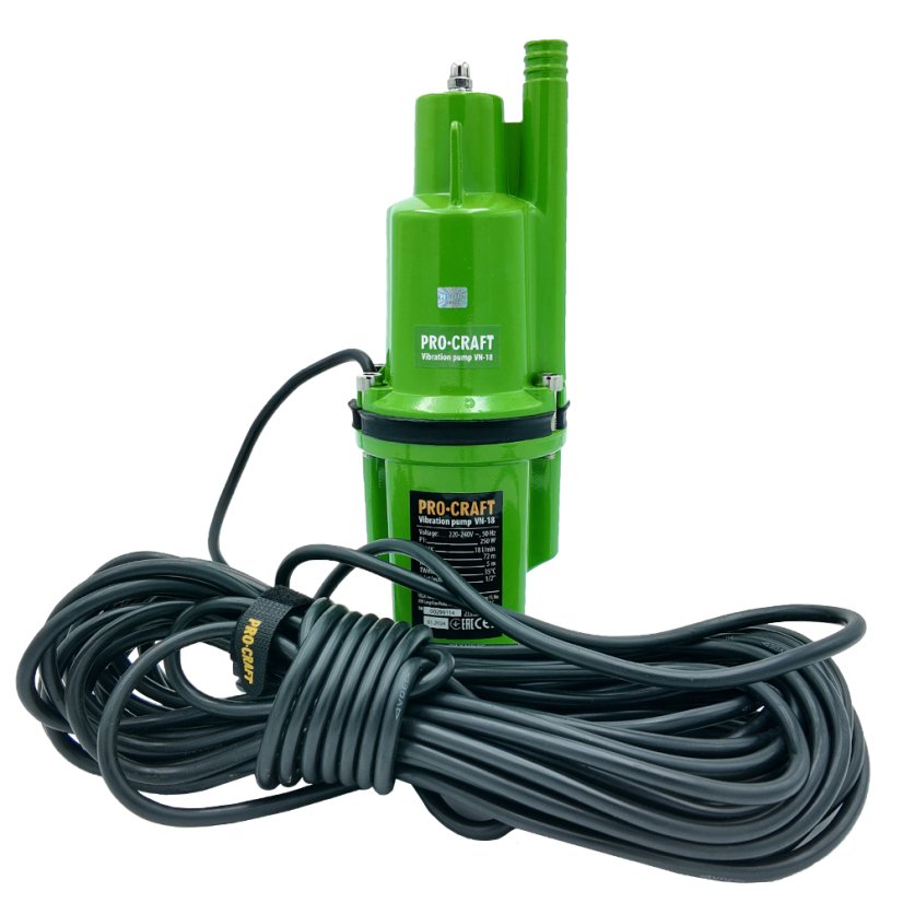 Procraft SVN-18 vibrační čerpadlo+sada s hadicí 15m 3/4" PR-4GH1915