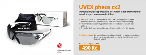 Narex EV 13 E-2H3 bezpříklepová vrtačka 650W + brýle Uvex pheos cx2