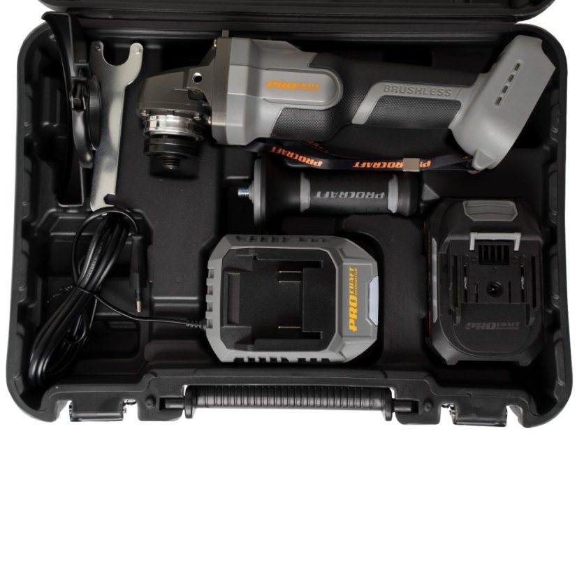 Procraft Industrial AG125A aku úhlová bruska 125 mm 20 V 1x4Ah