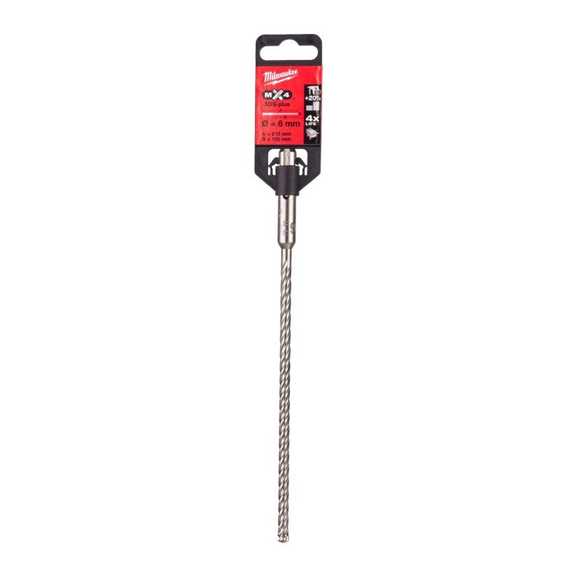 Milwaukee 6x100x165mm vrták SDS-Plus čtyřbřit MX4 4932352012