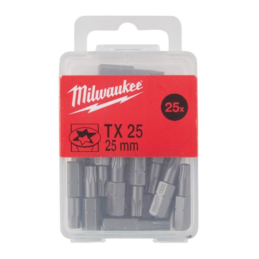 Milwaukee standardní bity TX25x25mm 25ks 4932399597