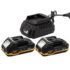 Procraft PBC-Set 1 aku sada baterií 20V 2x 2Ah + 1 nabíječka