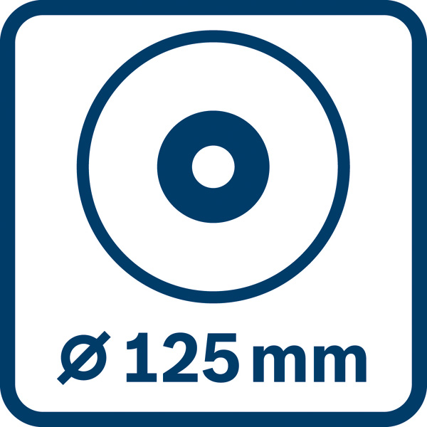 Průměr disku 125 mm.