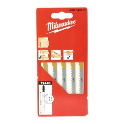 Milwaukee T 244 D 75 x 4 mm pilový plátek do přímočaré pily 5ks 4932346078