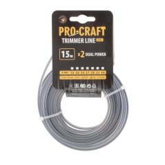 Procraft KV/J-2.7/15 struna žací s výstuhou 2.7mm 15m čtverec