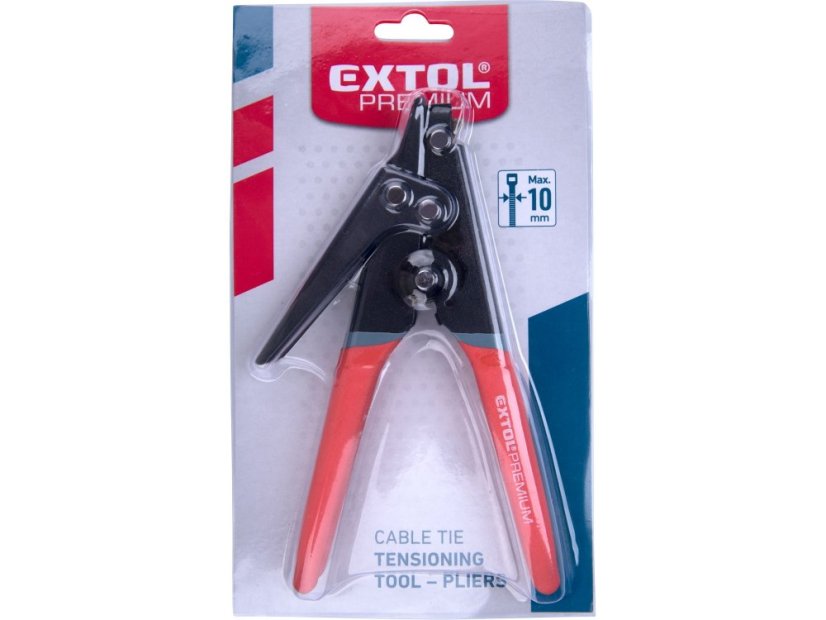 EXTOL PREMIUM 8856100 kleště manipulační na stahovací/kabelové pásky, do max. šíře pásku 10mm