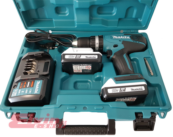 Makita HP457DWE aku šroubovák  Li-ion 18V 1,5Ah G serie