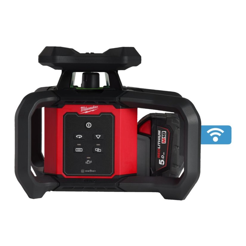 Milwaukee M18™ horizontální/vertikální rotační zelený laser 300 m s ONE-KEY™ 4933493194