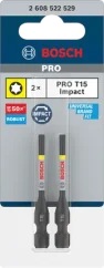 Bosch bit PRO Torx Impact, T15, 55 mm, 2 ks 2608522529