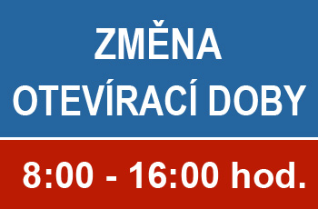 Změna otevírací doby prodejny a servisu
