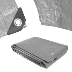 Procraft ST3x6 plachta 200g/m2 nepromokavá s oky 3x6 m stříbrná