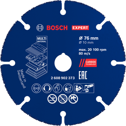 Bosch 2608902373 karbidový řezací kotouč EXPERT Multi Material, 76 × 10 mm