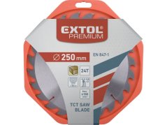 EXTOL PREMIUM 8803240 kotouč pilový s SK plátky, O 250x3,0x30mm, 24T