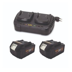 Procraft S20-4/20-2 sada aku baterií a nabíječky 20 V 2x4 Ah 20/2 dvojitá nabíječka