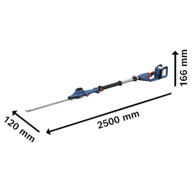 Bosch GHE 18V-50 TP aku teleskopické nůžky na živý plot 18V bez aku 06008D5000