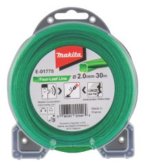 Makita E-01775 struna nylonová 2,0mm, zelená, 30m, speciální pro aku stroje = old 197473-7