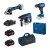 Bosch GSR 185-LI+GWS 180-LI+GBH 180-LI aku sada 18V 2xGBA 4Ah 0615990N1Y