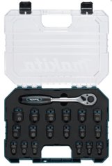 Makita E-30069  19 dílná sada nástrčných klíčů  1/2 čtyřhran IMPACT BLACK v plastové krabičce
