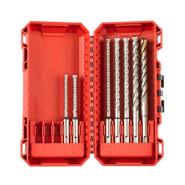Milwaukee ELVINSET39 M18FHX-552X aku kombinované kladivo SDS-plus 2,5 J + 7 dílná sada vrtáků SDS-plus  2x5,5Ah 4933478889