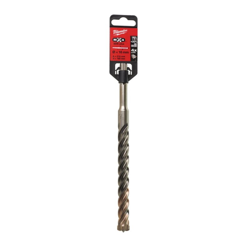 Milwaukee 16x160x210mm vrták SDS-Plus čtyřbřit MX4 4932352953