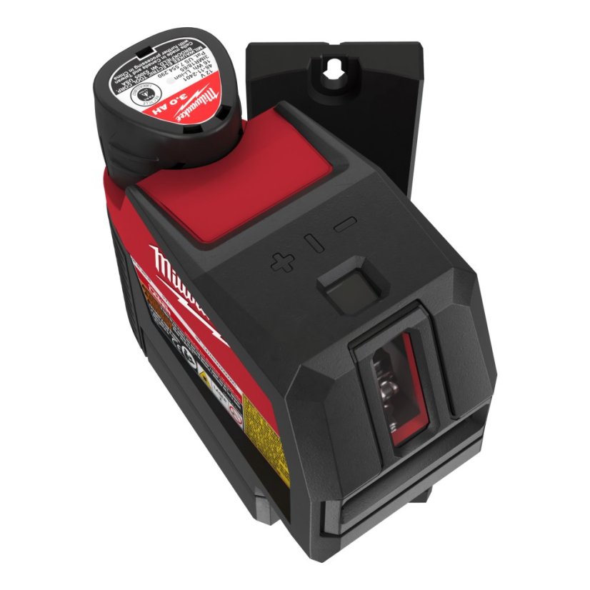 Milwaukee M12 CLLP-301C zelený kombinovaný křížový liniovo-bodový laser 1x 3Ah 4933478100