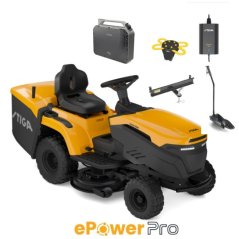 Stiga Estate 384e ePower PRO bateriový zahradní traktor + 1x aku baterie 40 Ah