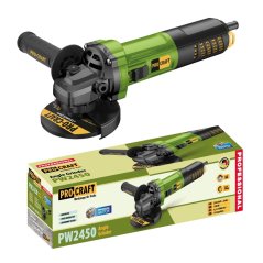 Procraft PW2450 bruska úhlová bezuhlíková 125mm 1300W