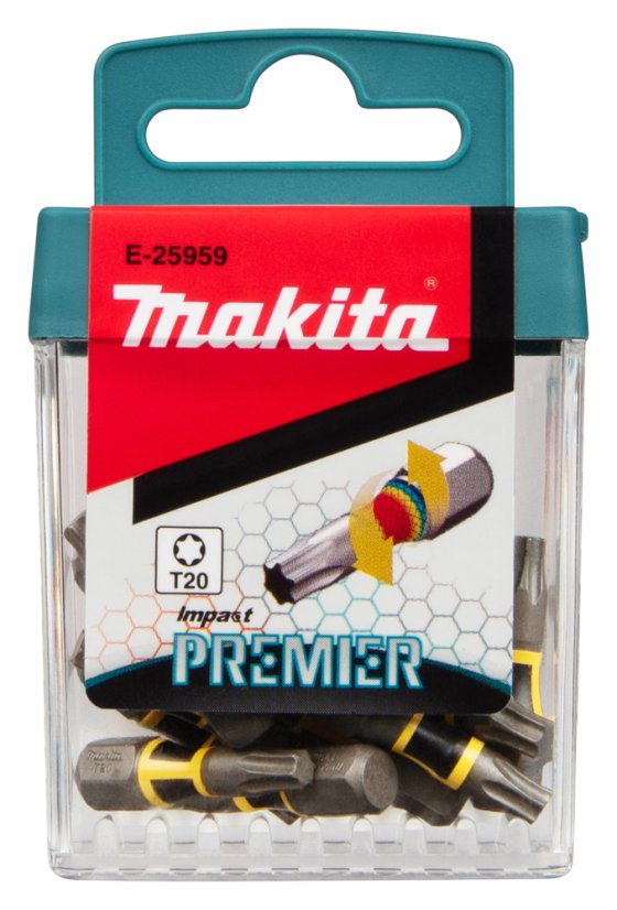 Makita E-25959 torzní bit T20 Impact Premier (C-form) 25mm 15 ks