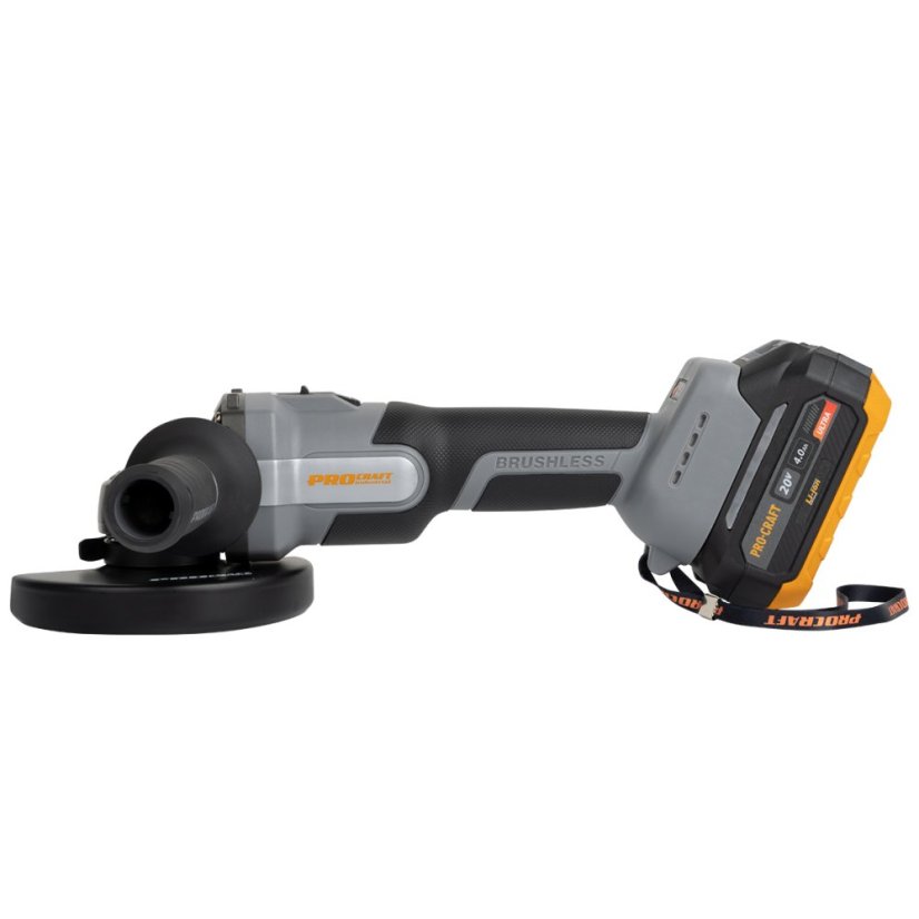 Procraft Industrial AG125A aku úhlová bruska 125 mm 20 V 1x4Ah