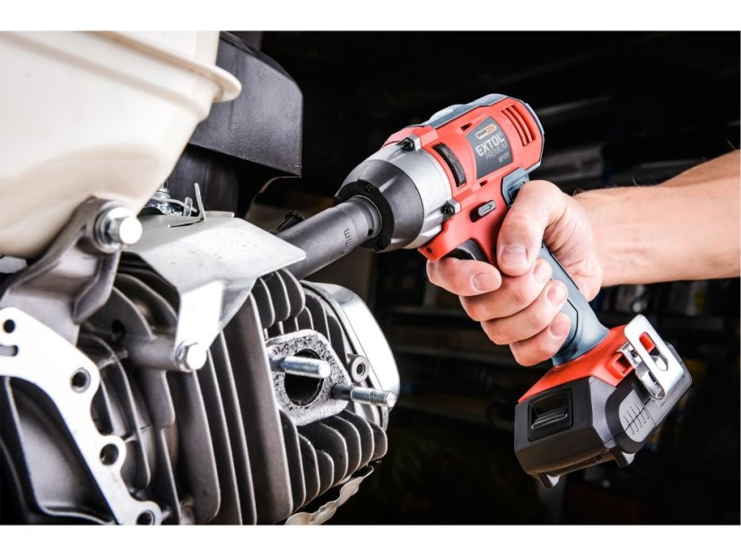 EXTOL PREMIUM 8891811 utahovák rázový 1/2" aku SHARE20V, 180Nm, 20V Li-ion, bez baterie a nabíječky