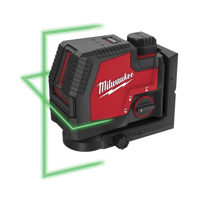 Milwaukee L4 CLL-301C Akumulátorový křížový liniový laser se zeleným paprskem s USB 4933478098