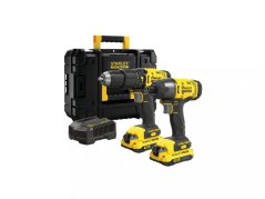 Stanley SFMCK465D2T-QW Combo sada aku příklepová vrtačka + aku rázový utahovák Stanley Fatmax