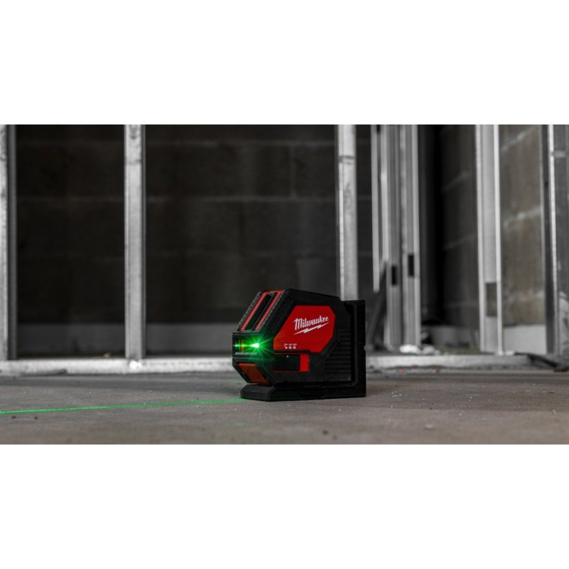 Milwaukee CLL-C zelený křížový laser na alkalické baterie 4933478753