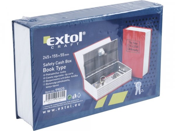 EXTOL CRAFT 99025 schránka bezpečnostní - knížka, 245x155x55mm