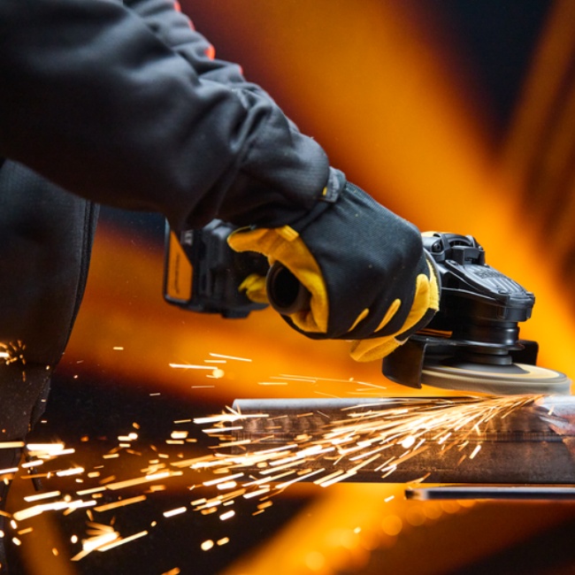 Dewalt DCG45MNT aku uhlová bruska 125 mm edice McLaren 18V bez aku