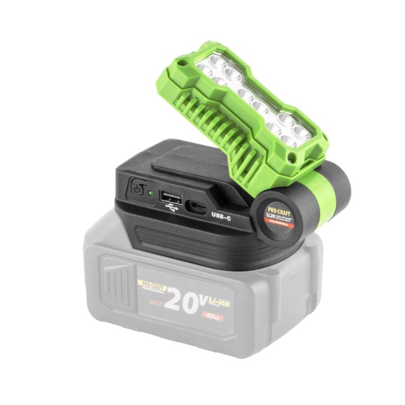 Procraft LL20bb aku LED reflektor 20 V 500 lm bez aku