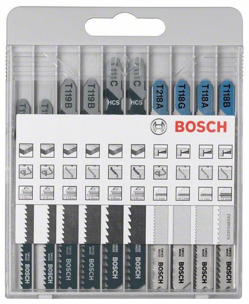 Bosch 10-dílná sada pilových plátků dřevo a kov Bosch 10-dílná sada pilových plátků dřevo a kov