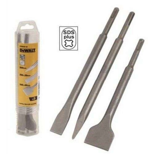 Dewalt DT60330 3dílný set sekáčů SDS plus Dewalt DT60330 3dílný set sekáčů SDS plus