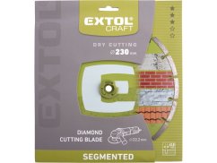 EXTOL CRAFT 108815 kotouč diamantový řezný segmentový - suché řezání, O 230x22,2x2,8mm